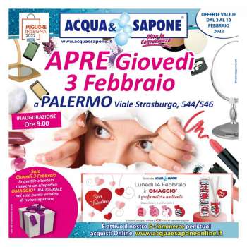 Volantino Acqua & Sapone - 3/2/2022 - 13/2/2022.