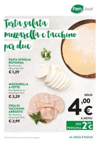 Volantino Pam local.