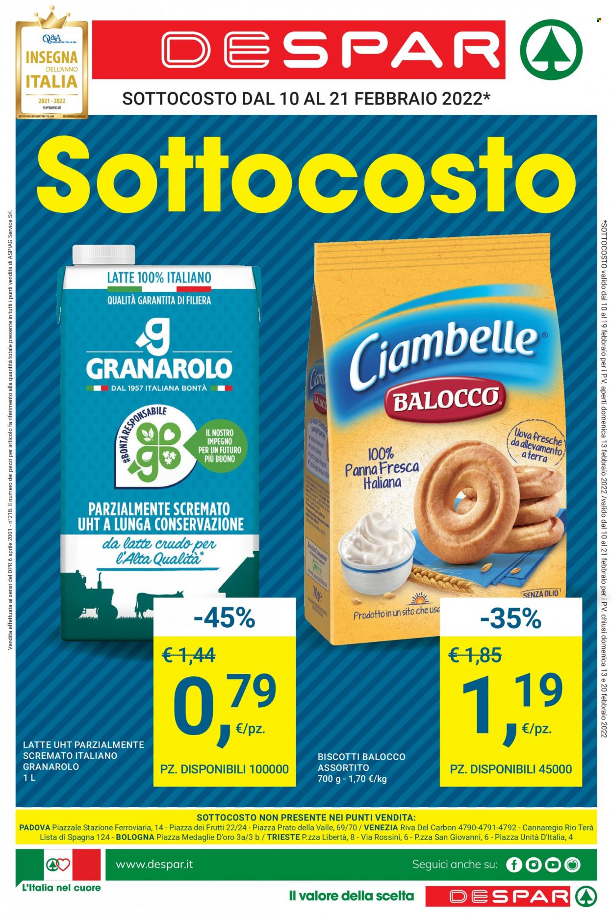Volantino Despar - 10/2/2022 - 23/2/2022. Pagina 1