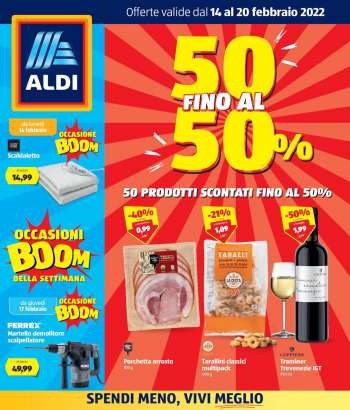 Volantino Aldi - 14/2/2022 - 20/2/2022.