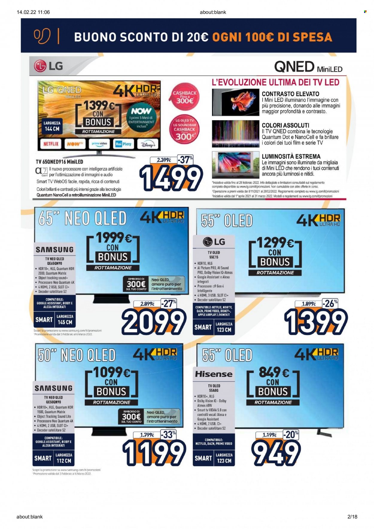 Volantino Unieuro - 14/2/2022 - 28/2/2022. Pagina 2