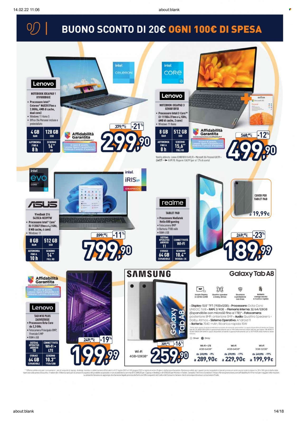 Volantino Unieuro - 14/2/2022 - 28/2/2022. Pagina 14