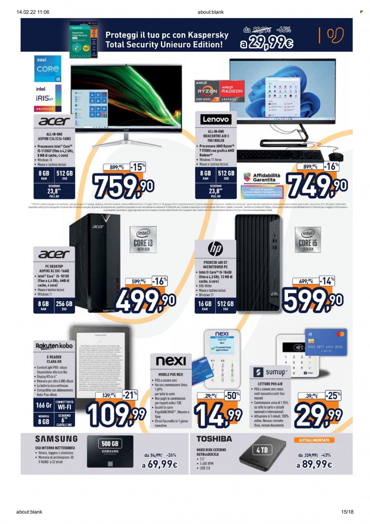 Volantino Unieuro - 14/2/2022 - 28/2/2022. Pagina 15