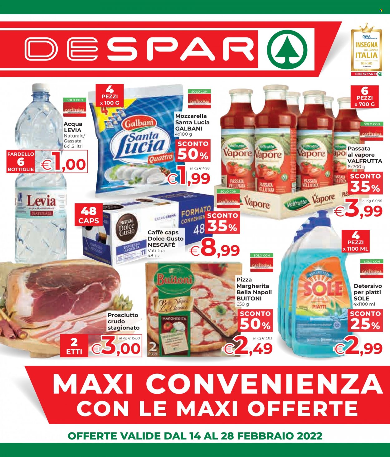 Volantino Despar - 14/2/2022 - 28/2/2022. Pagina 1