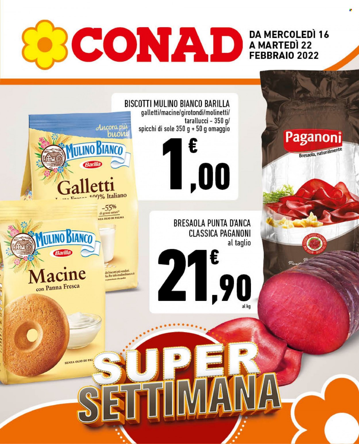 Volantino Conad - 16/2/2022 - 22/2/2022. Pagina 1