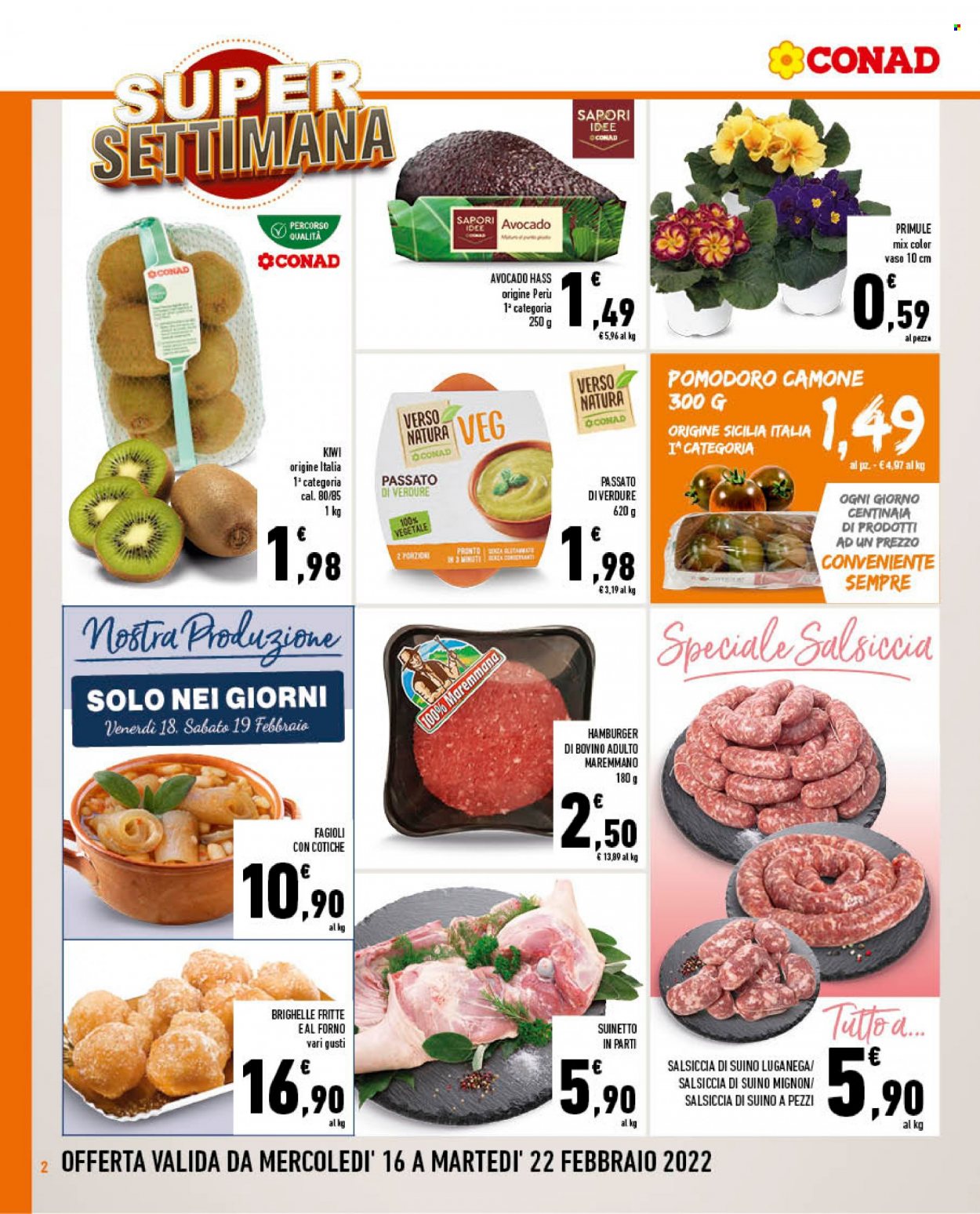 Leták Conad - 16.2.2022 - 22.2.2022. Strana 2