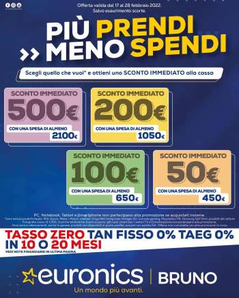 Volantino Euronics - 17/2/2022 - 28/2/2022.