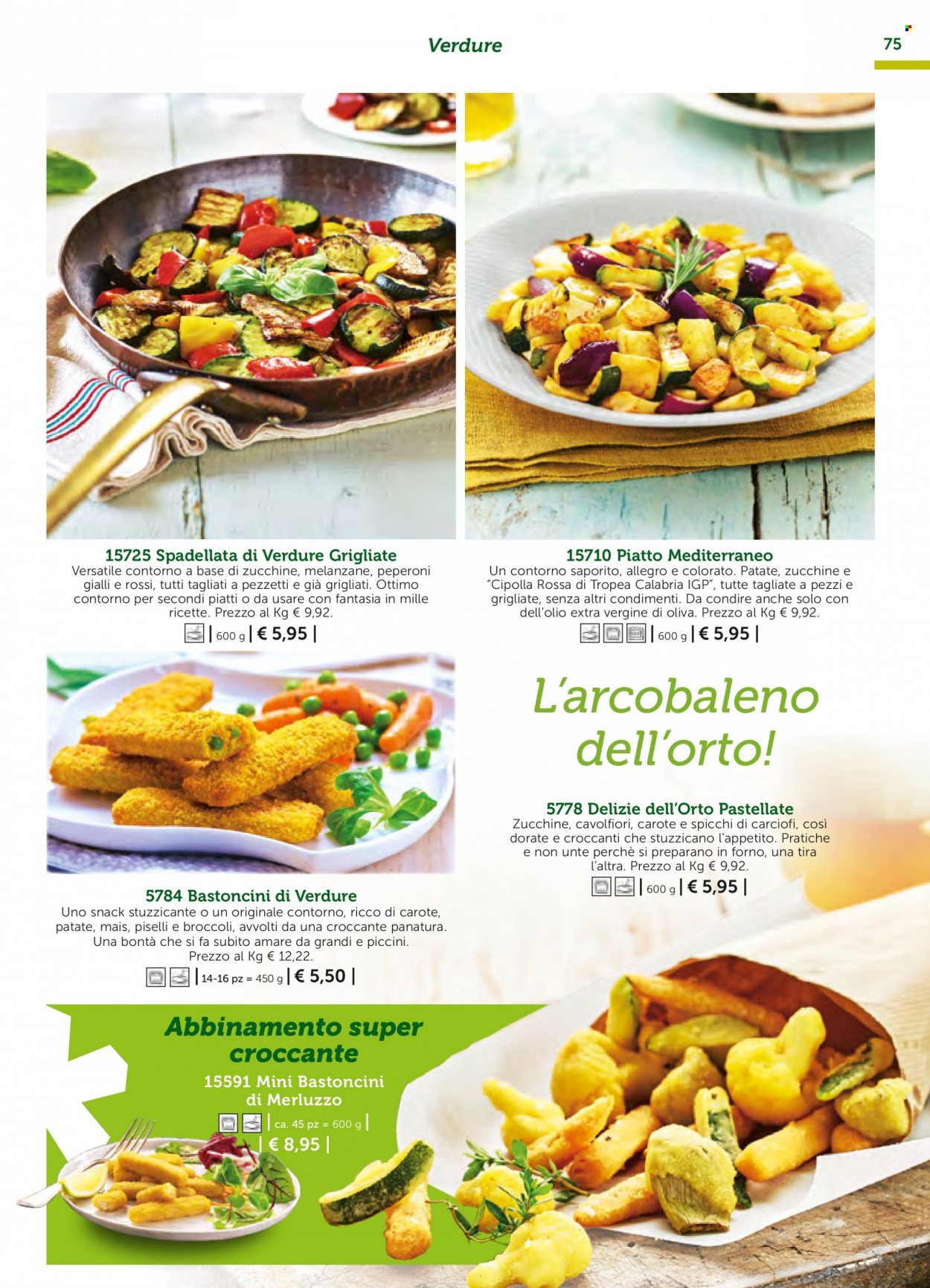 thumbnail - Volantino Bofrost - Prodotti in offerta - merluzzo, bastoncini, bastoncini di verdura, bastoncini di pesce. Pagina 75.