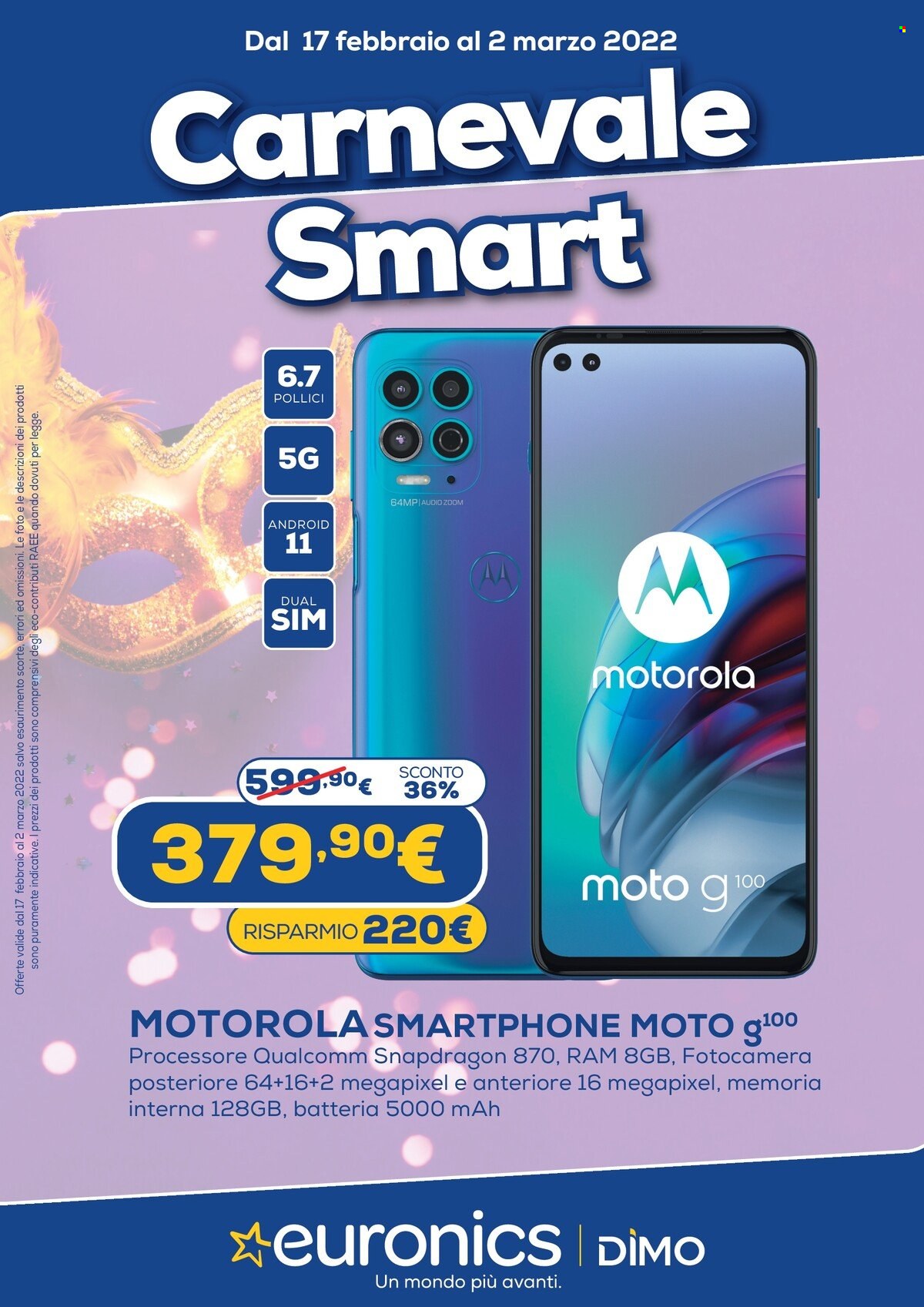 Volantino Euronics - 17/2/2022 - 2/3/2022. Pagina 1
