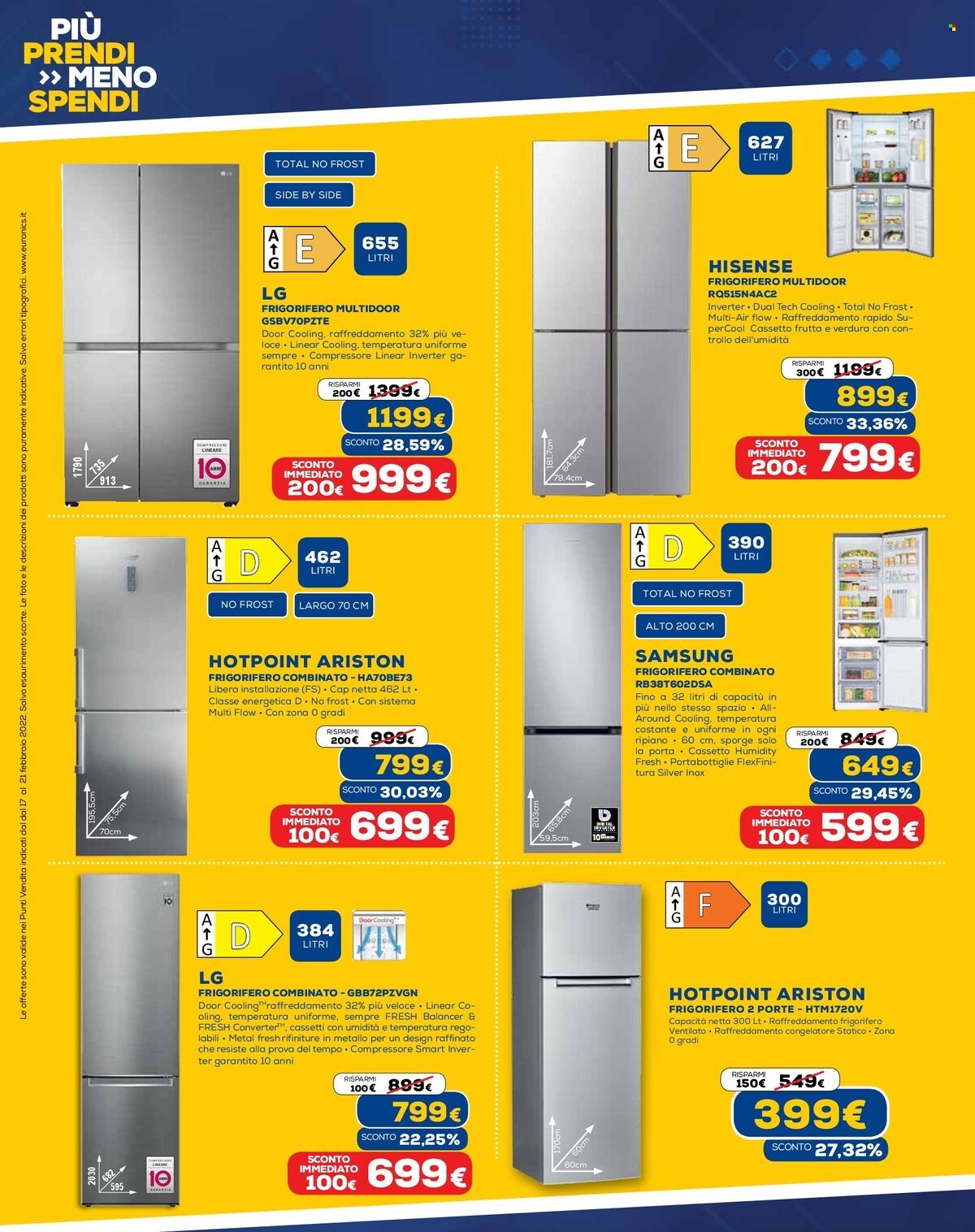 Volantino Euronics - 17/2/2022 - 21/2/2022. Pagina 22