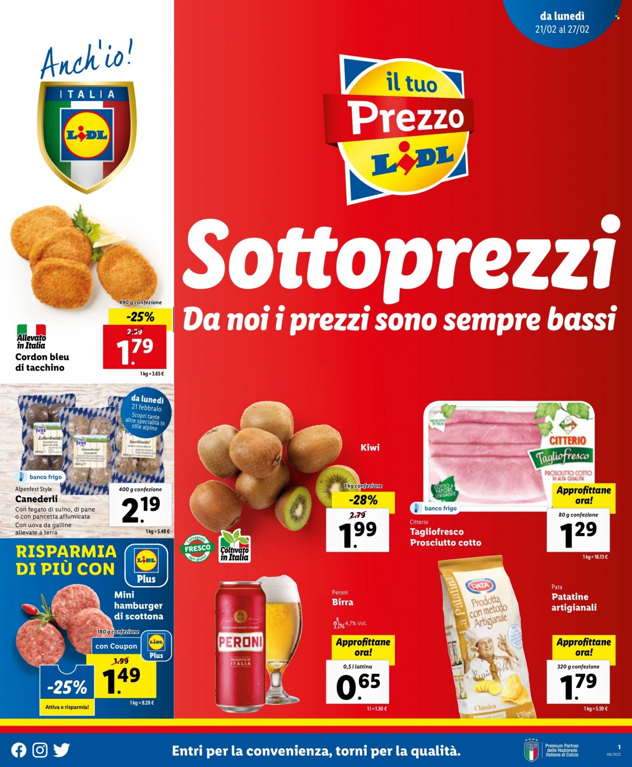 Volantino Lidl - 21/2/2022 - 27/2/2022. Pagina 1