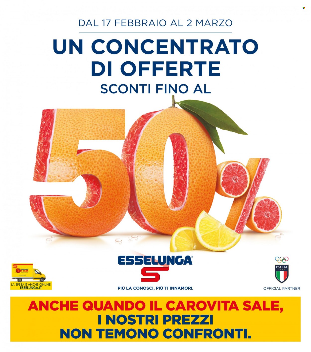 Volantino Esselunga - 17/2/2022 - 2/3/2022. Pagina 1