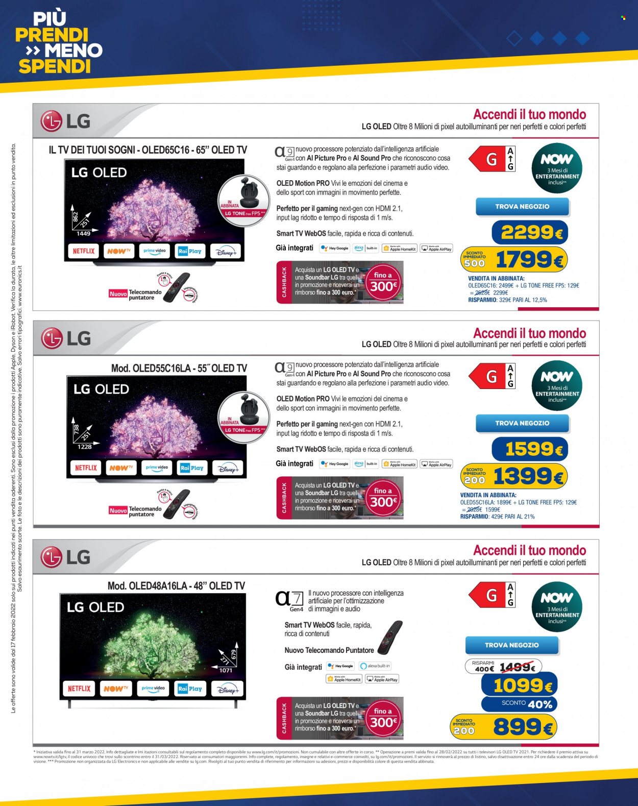 Volantino Euronics - 17/2/2022 - 2/3/2022. Pagina 2