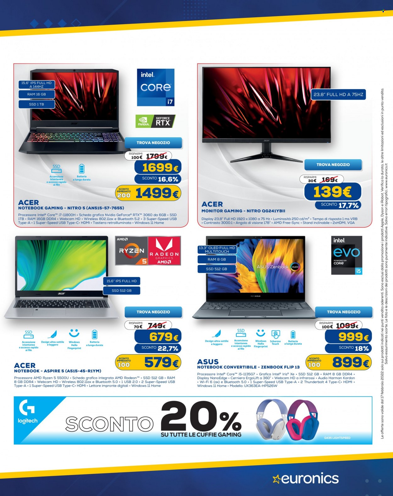 Volantino Euronics - 17/2/2022 - 2/3/2022. Pagina 13