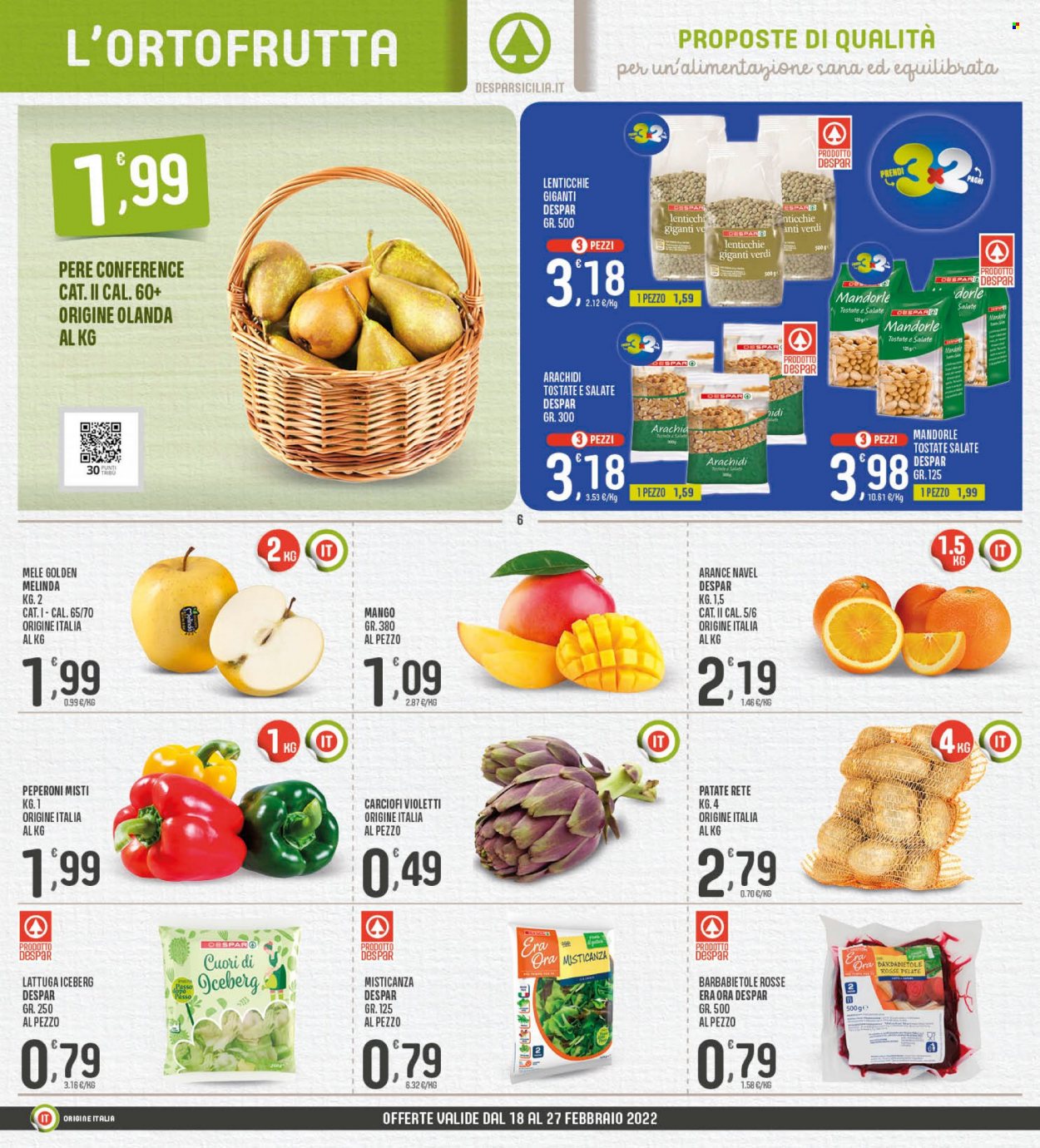 Volantino Eurospar - 18/2/2022 - 27/2/2022. Pagina 6