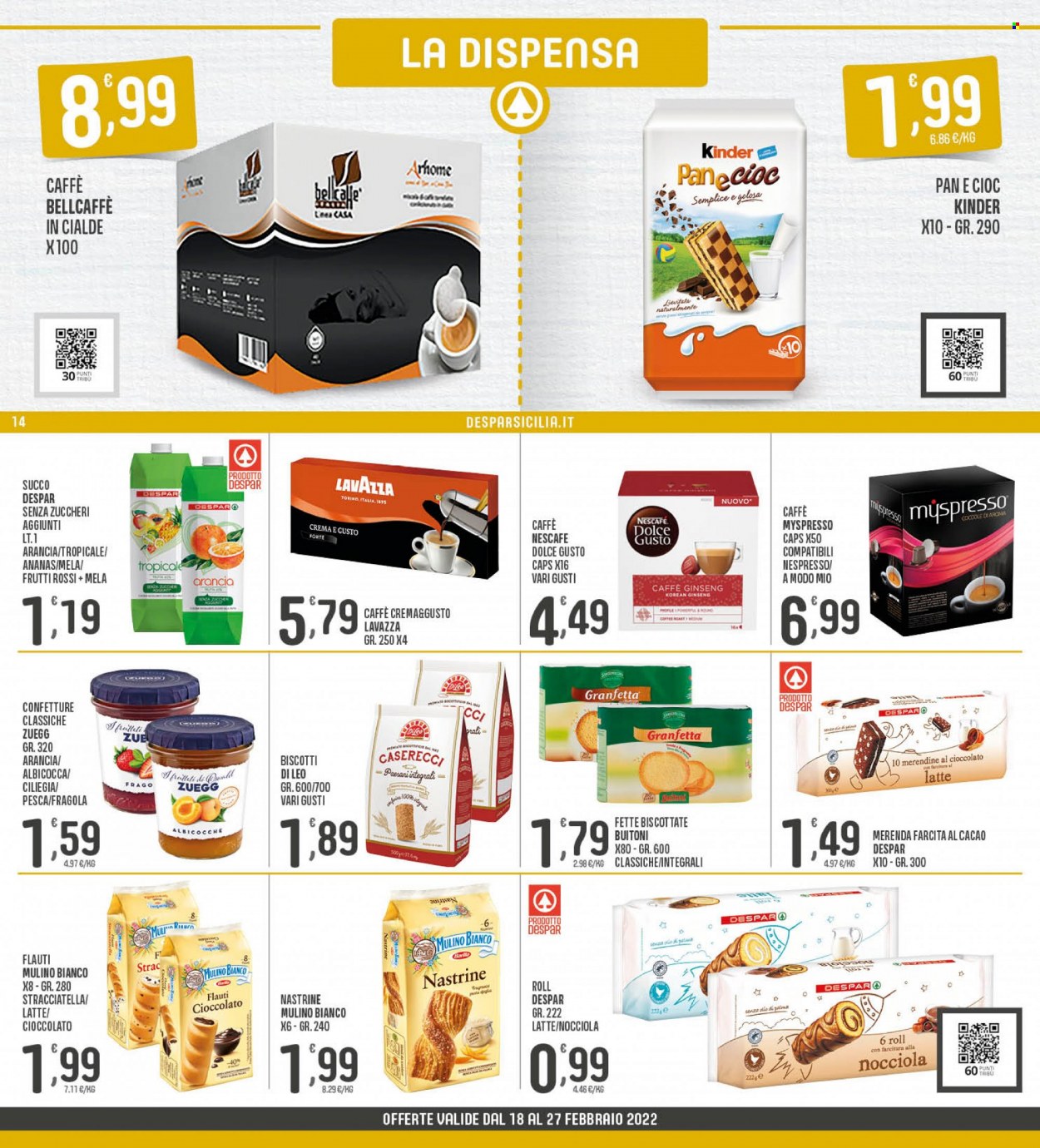 Volantino Eurospar - 18/2/2022 - 27/2/2022. Pagina 14