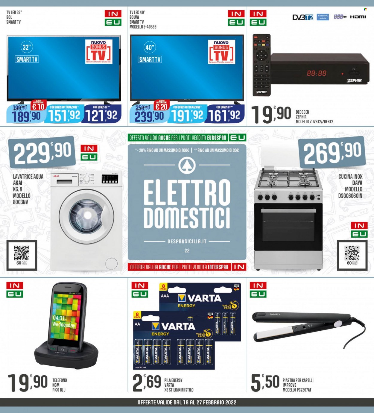Volantino Eurospar - 18/2/2022 - 27/2/2022. Pagina 22