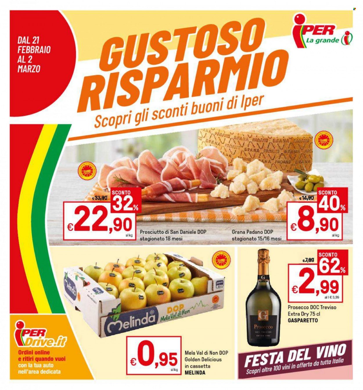 Volantino Iper, La grande i - 21/2/2022 - 2/3/2022. Pagina 1