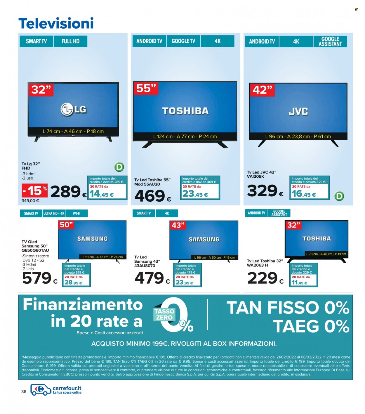 Volantino Carrefour - 21/2/2022 - 6/3/2022. Pagina 36
