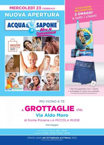 Volantino Acqua & Sapone - 23/2/2022 - 6/3/2022.