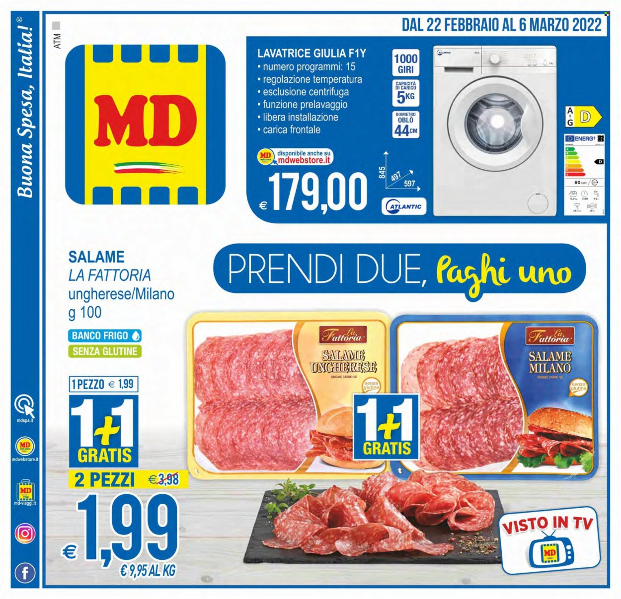 Volantino MD Discount - 22/2/2022 - 6/3/2022. Pagina 1