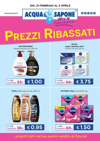Volantino Acqua & Sapone - 21/2/2022 - 3/3/2022.