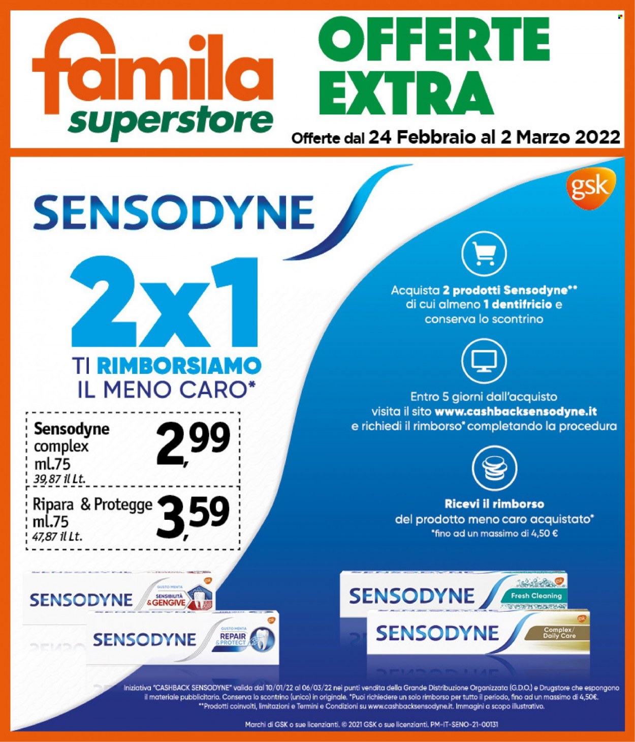 Volantino Famila - 24/2/2022 - 2/3/2022. Pagina 39