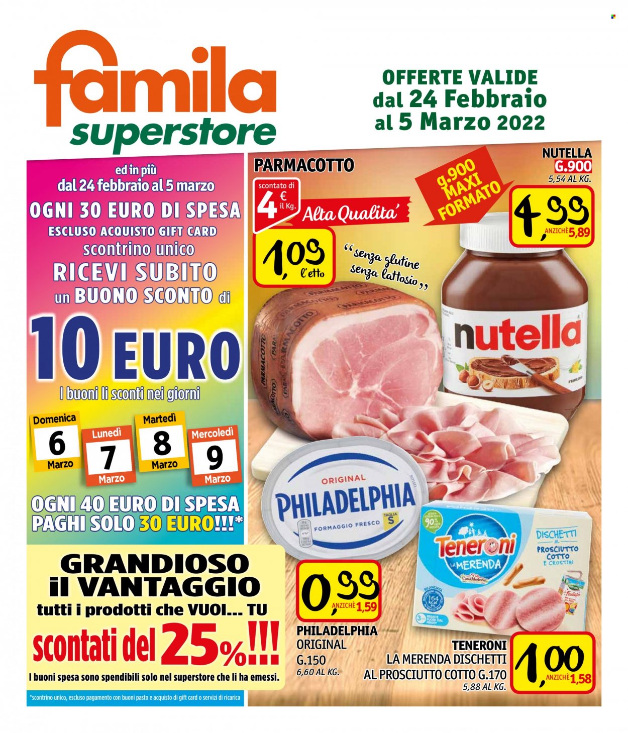 Volantino Famila - 24/2/2022 - 5/3/2022. Pagina 1