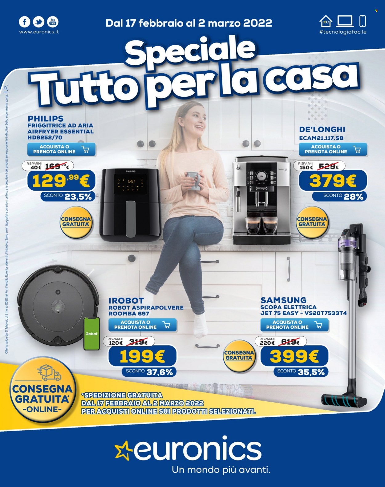 Volantino Euronics - 17/2/2022 - 2/3/2022. Pagina 1
