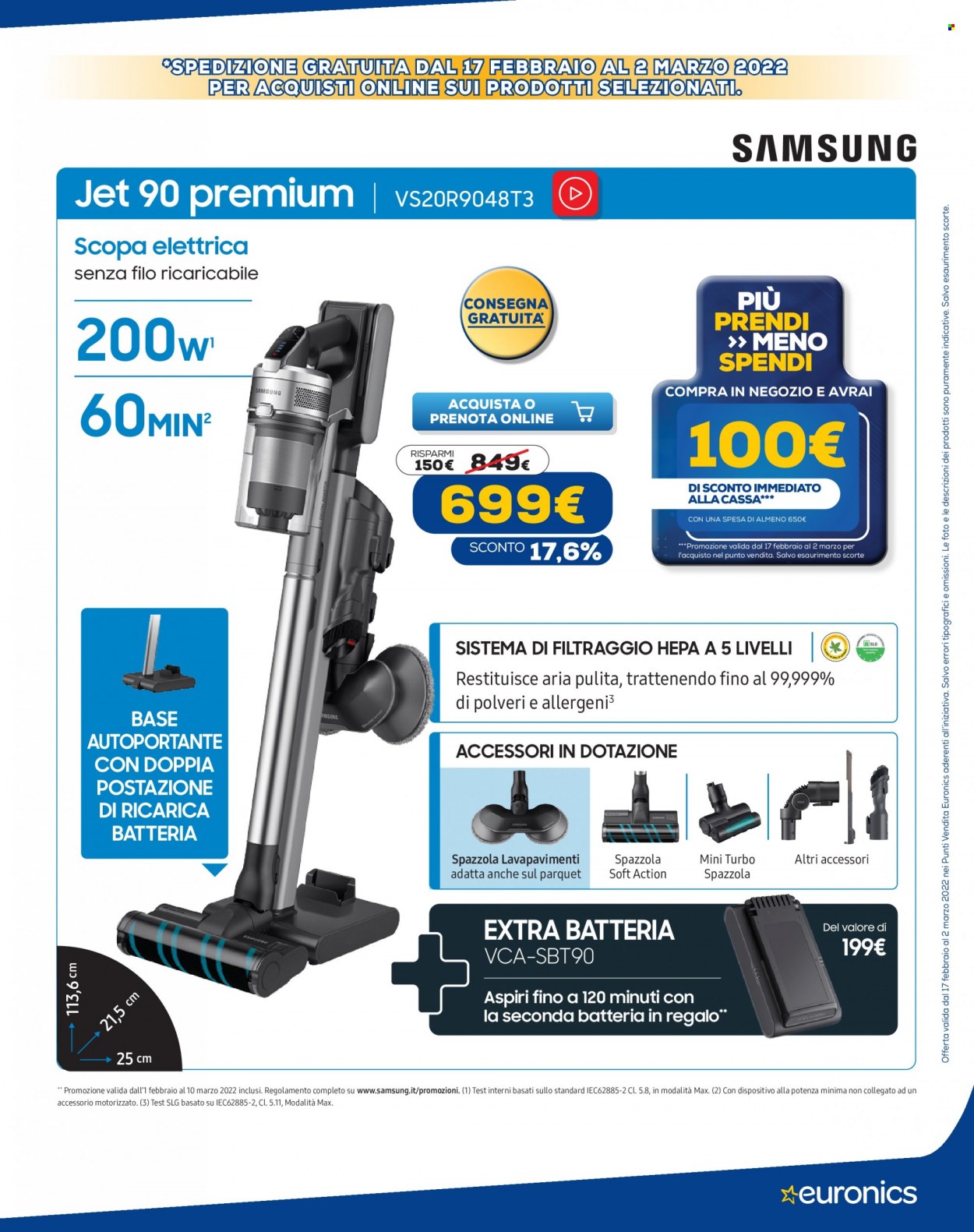 Volantino Euronics - 17/2/2022 - 2/3/2022. Pagina 3