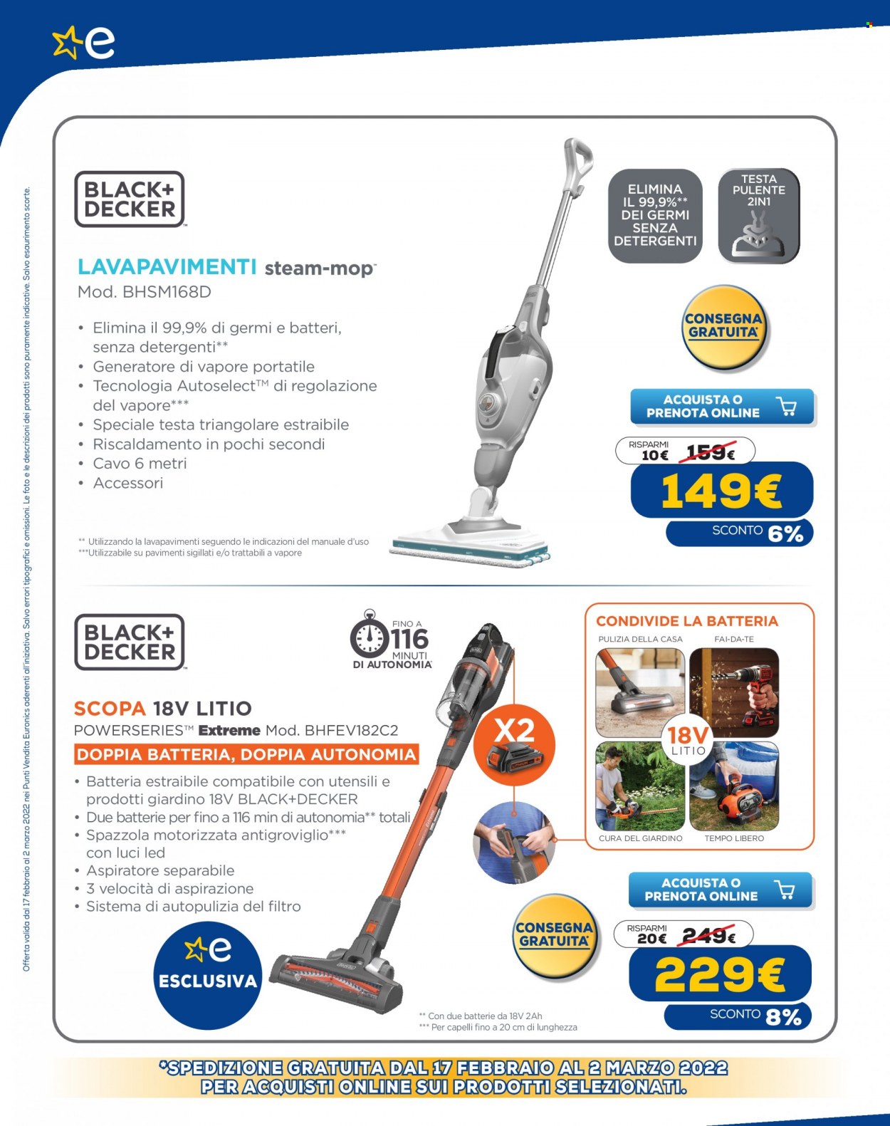 Volantino Euronics - 17/2/2022 - 2/3/2022. Pagina 8