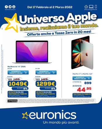 Volantino Euronics - 17/2/2022 - 2/3/2022.