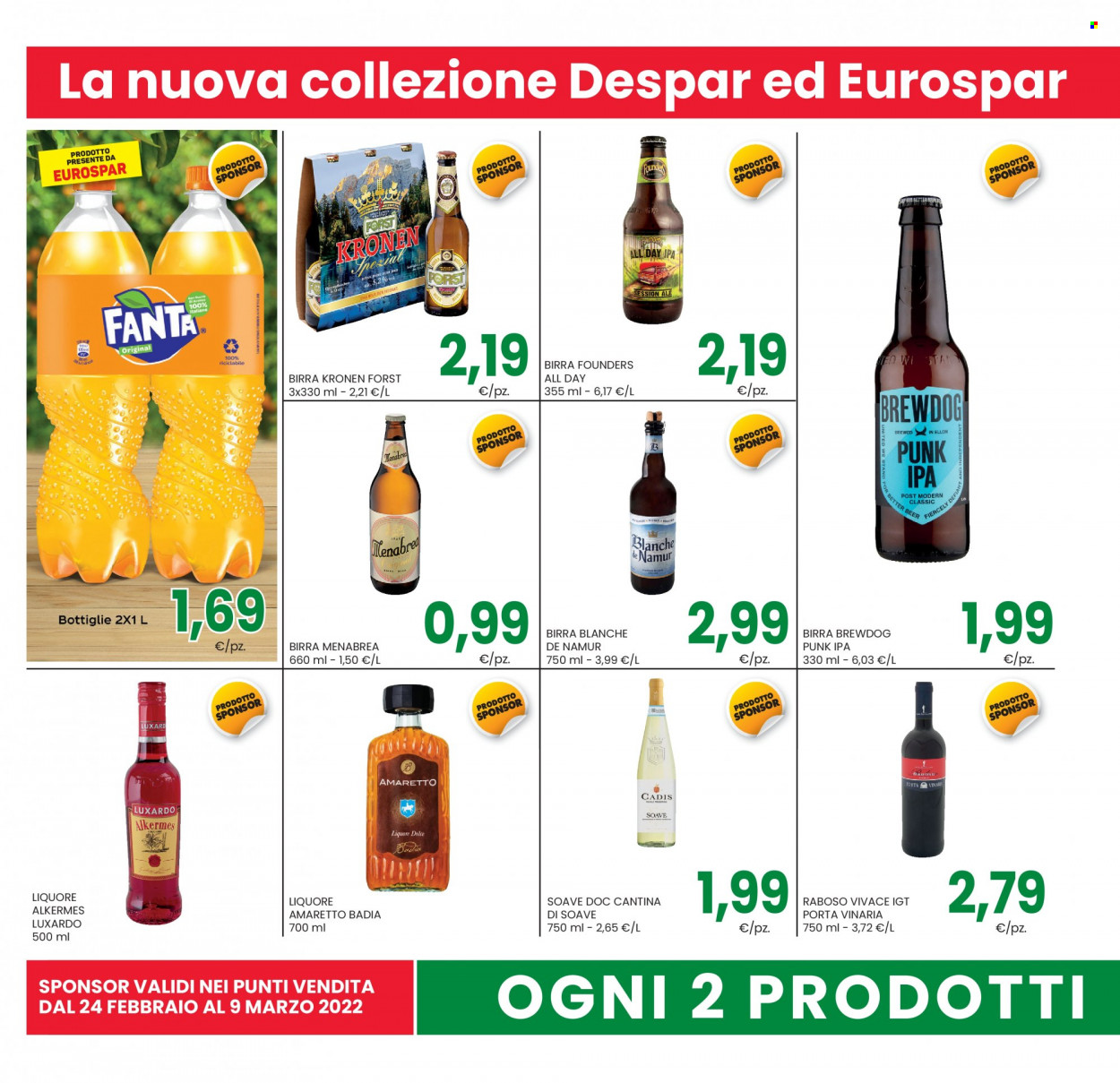 Volantino Eurospar - 24/2/2022 - 9/3/2022. Pagina 10