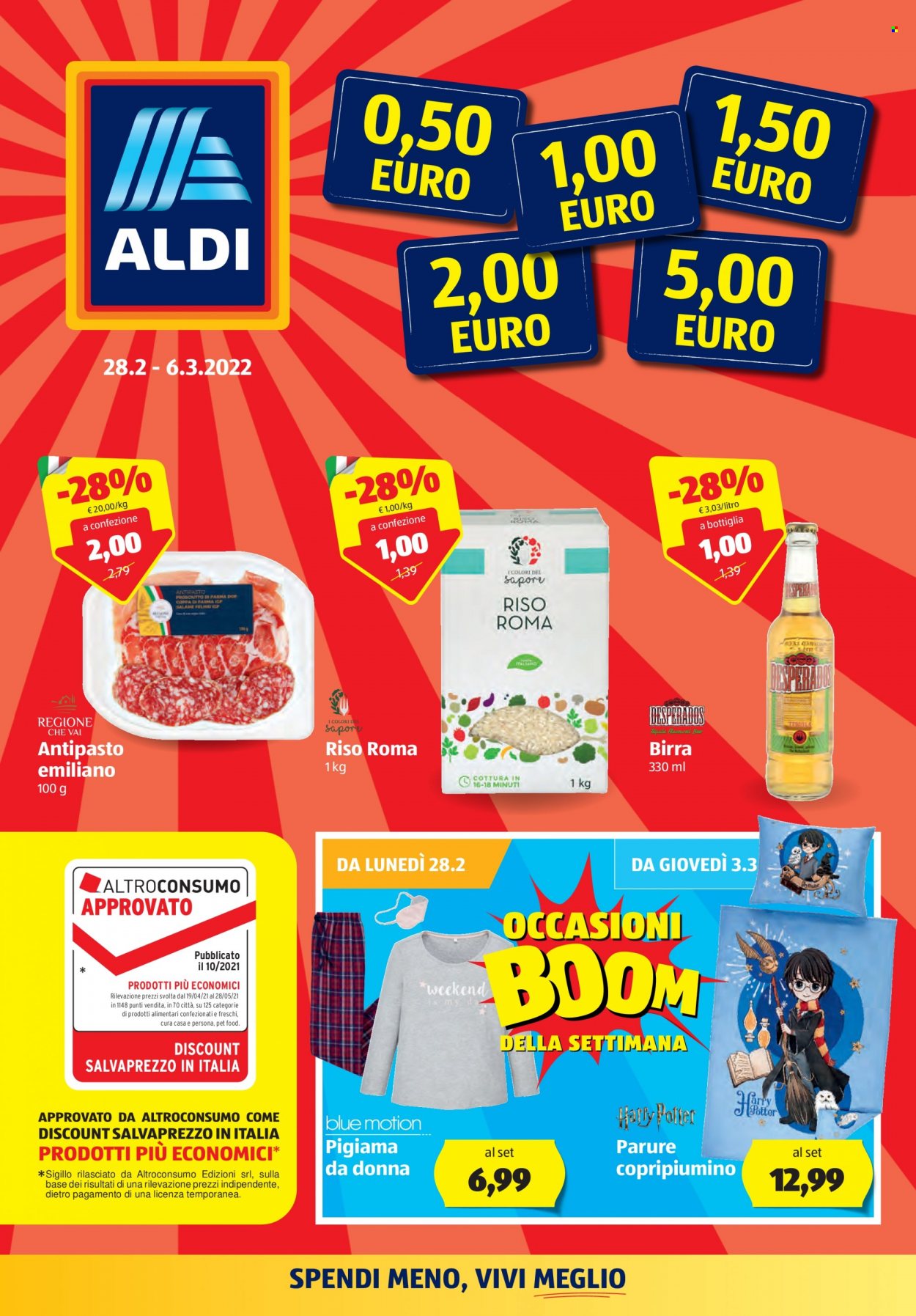 Volantino Aldi - 28/2/2022 - 6/3/2022. Pagina 1