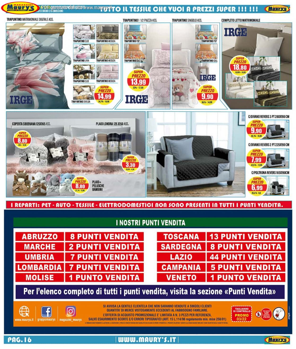 Volantino Maury's - 26/2/2022 - 12/3/2022. Pagina 16