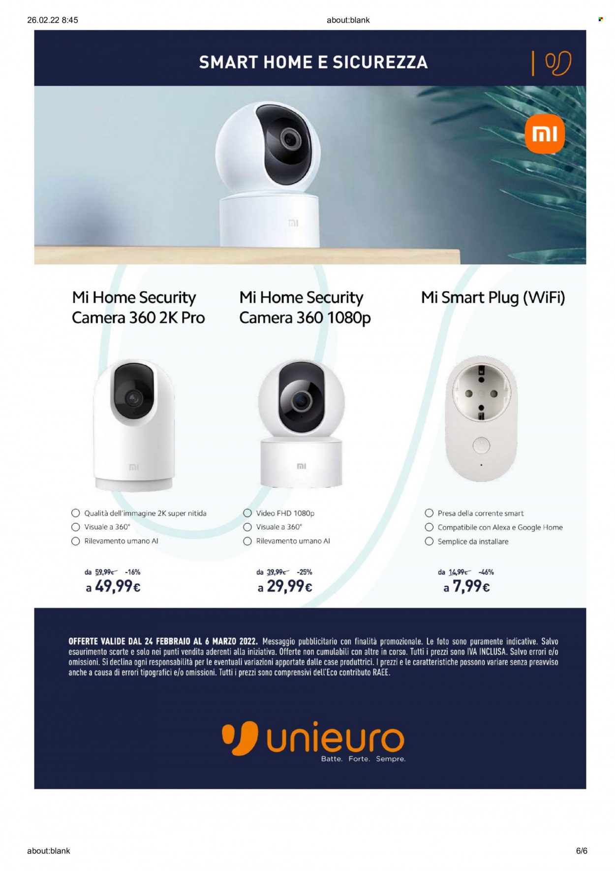Volantino Unieuro - 24/2/2022 - 6/3/2022. Pagina 6