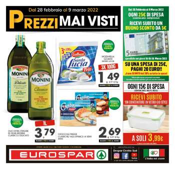Volantino Eurospar - 28/2/2022 - 9/3/2022.