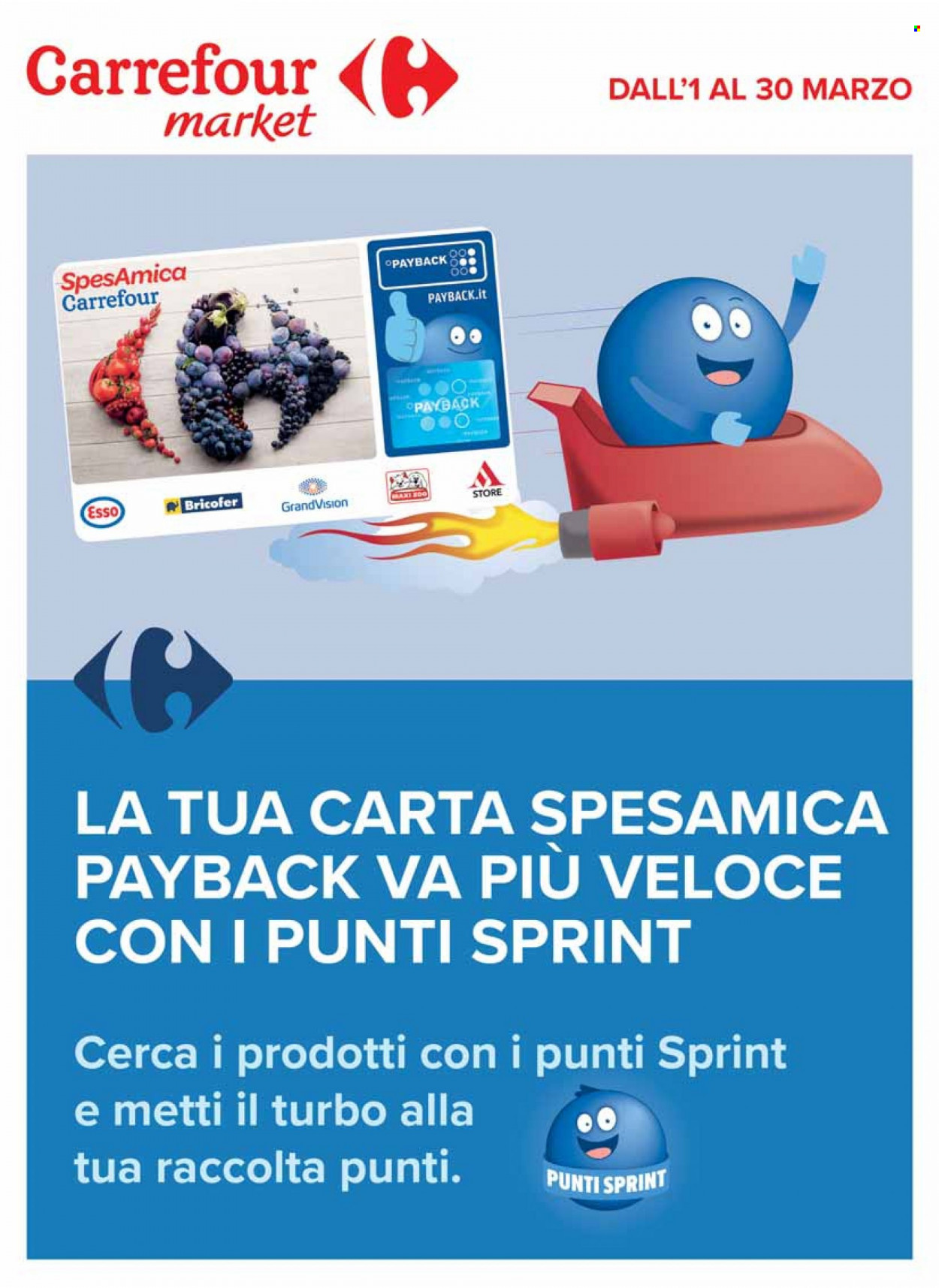 Leták Carrefour - 1.3.2022 - 30.3.2022. Strana 1