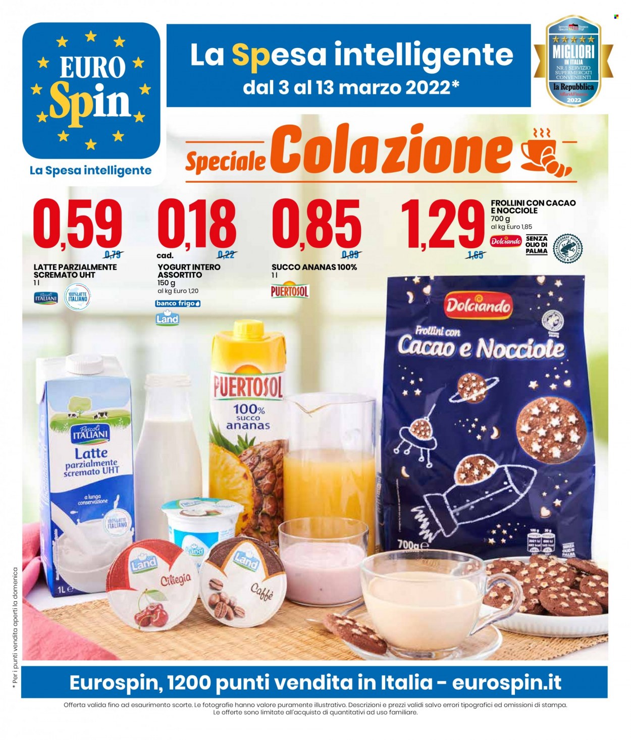 Volantino EuroSpin - 3/3/2022 - 13/3/2022. Pagina 1