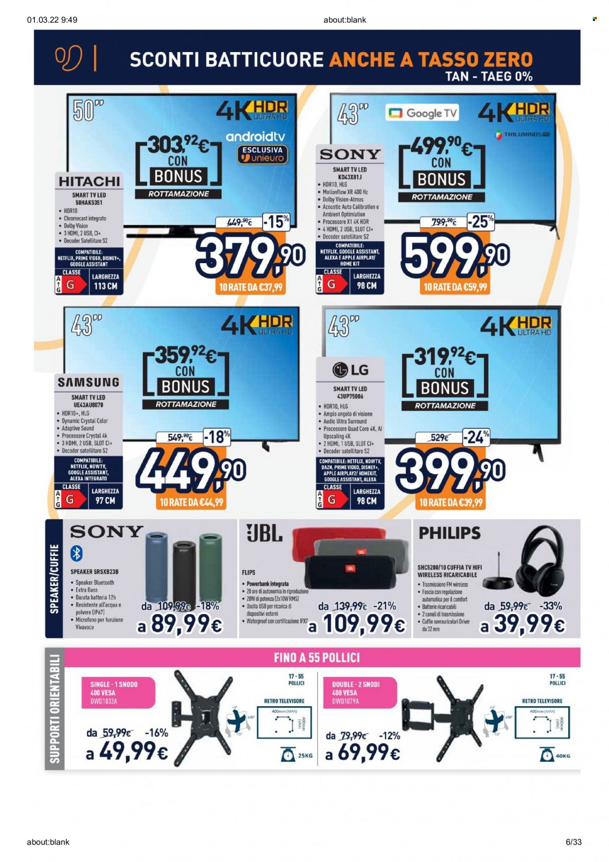 Volantino Unieuro - 1/3/2022 - 13/3/2022. Pagina 6