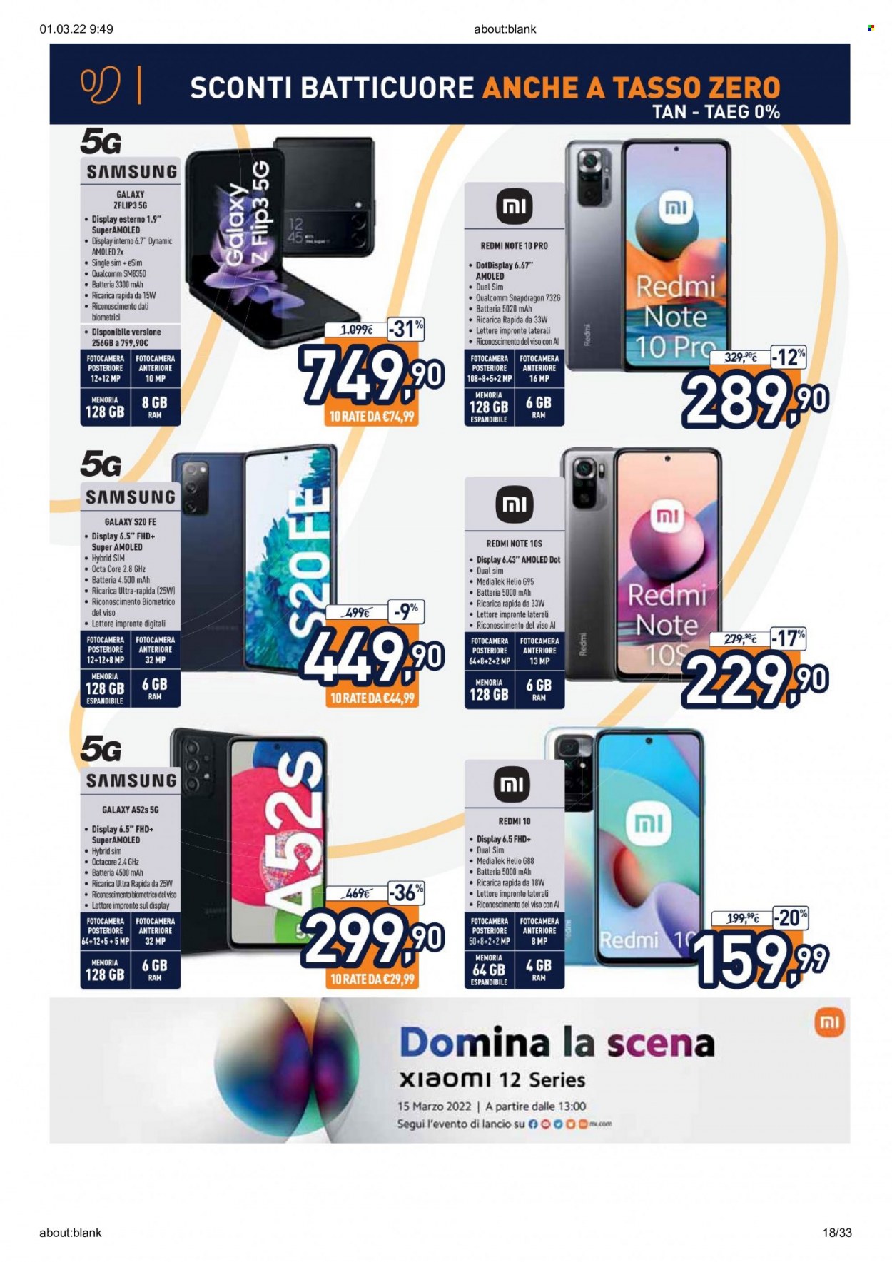 Volantino Unieuro - 1/3/2022 - 13/3/2022. Pagina 18
