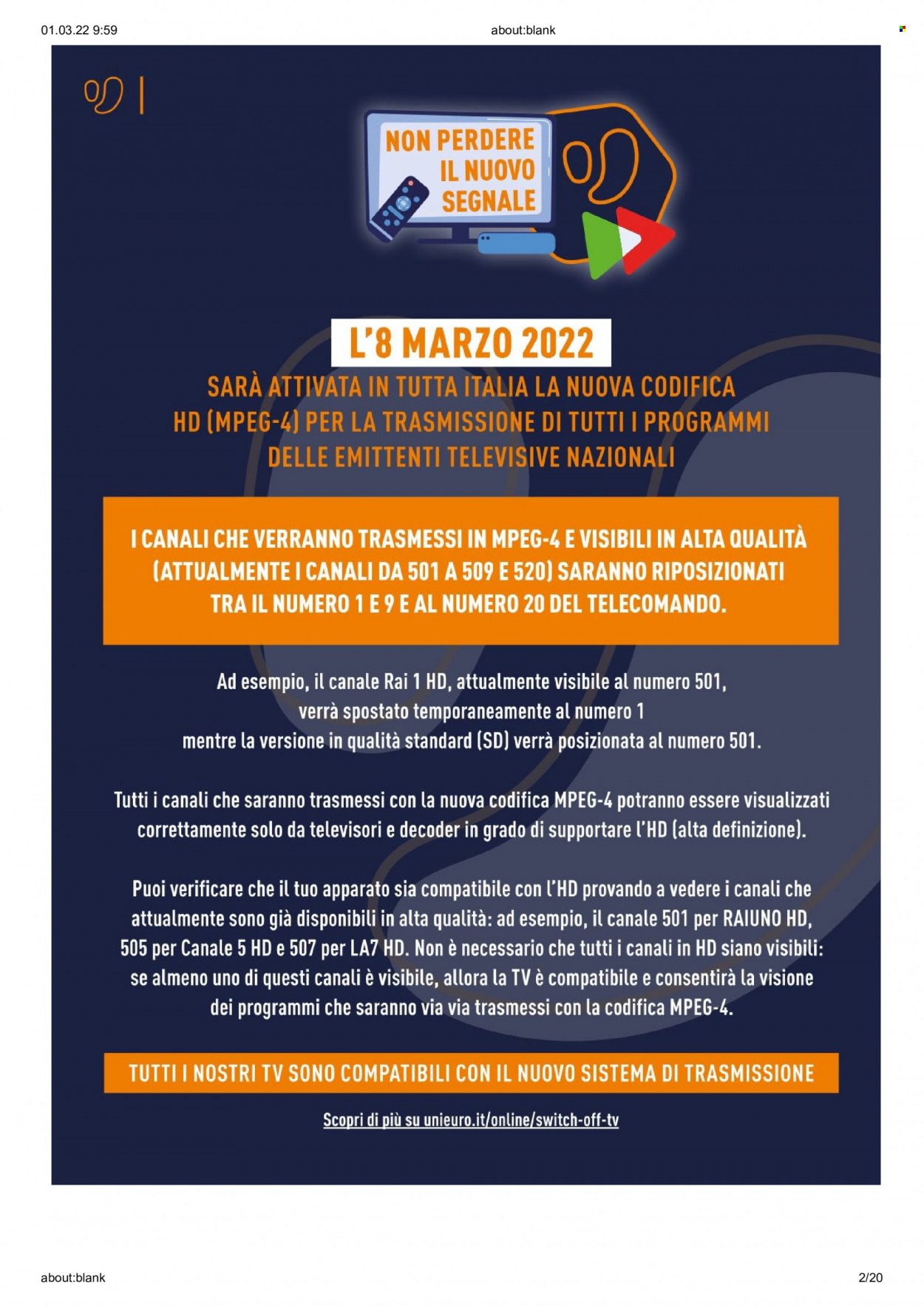 Volantino Unieuro - 1/3/2022 - 13/3/2022. Pagina 2