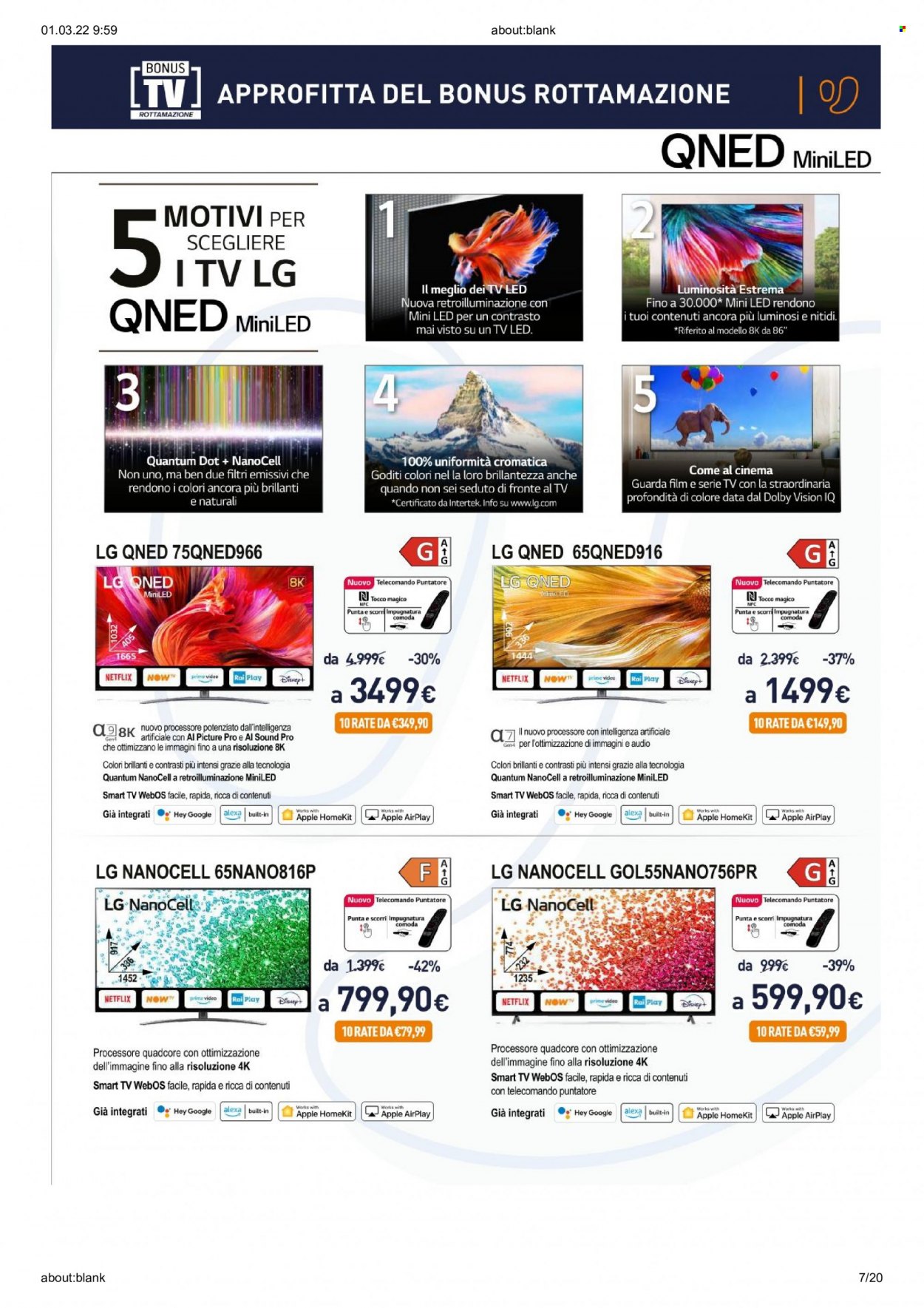 Volantino Unieuro - 1/3/2022 - 13/3/2022. Pagina 7