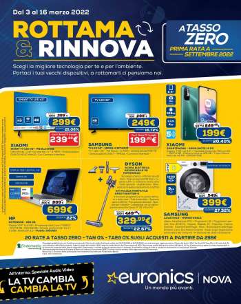 Volantino Euronics - 3/3/2022 - 16/3/2022.