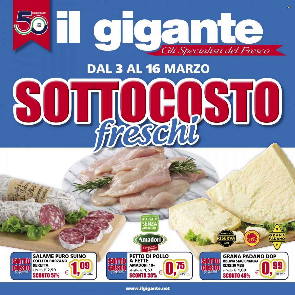 Volantino Il Gigante - 3/3/2022 - 16/3/2022. Pagina 1