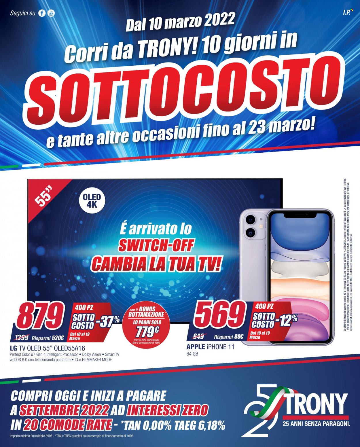 Volantino Trony - 10/3/2022 - 19/3/2022. Pagina 1