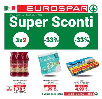 Volantino Eurospar - 10/3/2022 - 23/3/2022.