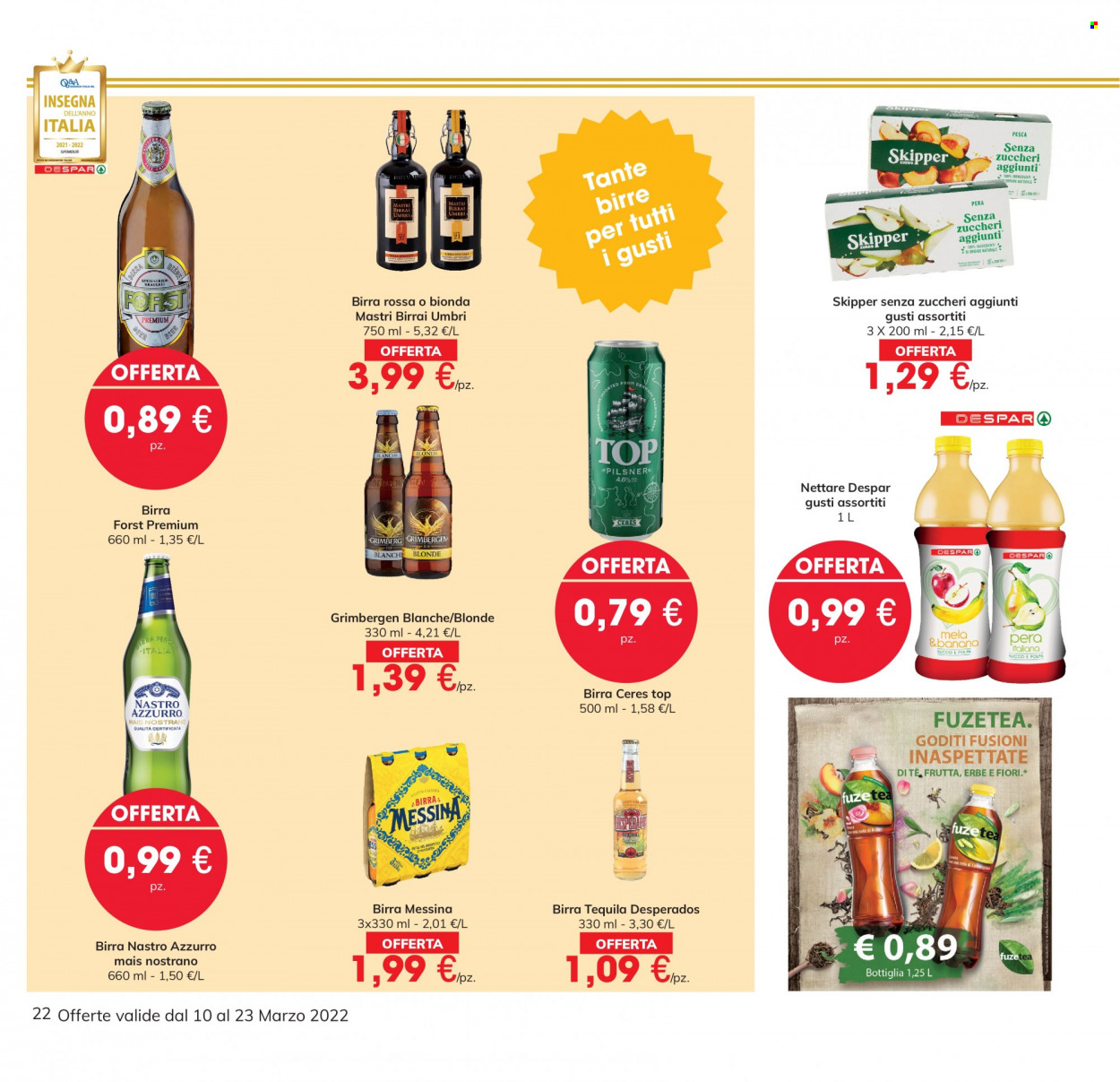 Volantino Eurospar - 10/3/2022 - 23/3/2022. Pagina 22