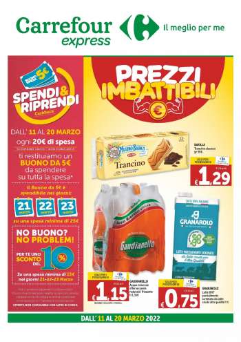 Volantino Carrefour - 11/3/2022 - 20/3/2022.