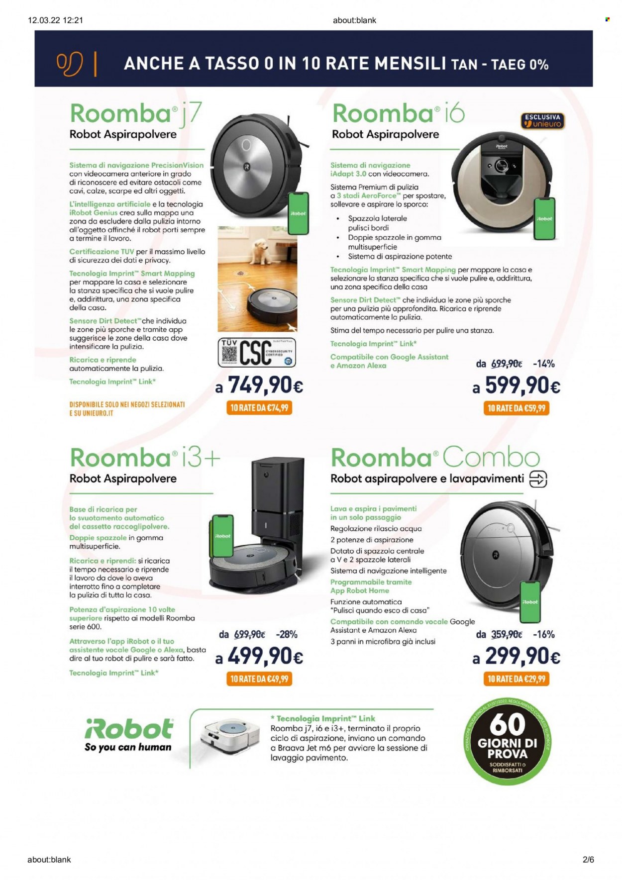 Volantino Unieuro - 14/3/2022 - 27/3/2022. Pagina 2